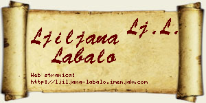 Ljiljana Labalo vizit kartica
